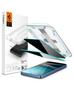 Защитное стекло Spigen для Galaxy S25 / S24 - Glas.tR EZ Fit HD Privacy - 2 шт - Антишпион - AGL09308