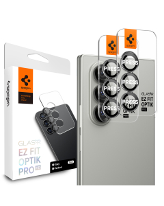 Защитное стекло для камеры Spigen для Galaxy Z Fold7 - Glas.tR EZ Fit Optik Pro HD - 2 шт - Черный - AGL09581