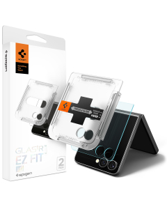 Защитное стекло Spigen для Galaxy Z Flip7 - Glas.tR EZ Fit HD - 2 шт - Прозрачный - AGL09585