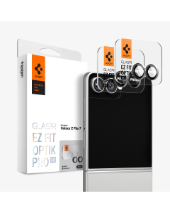 Защитное стекло для камеры Spigen для Galaxy Z Flip7 - Glas.tR EZ Fit Optik Pro HD - 2 шт - Черный - AGL09587