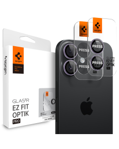 Защитное стекло для камеры Spigen для iPhone 17 - Glas.tR EZ Fit Optik Pro - 2 шт - Фиолетовый - AGL10127