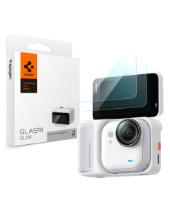 Защитное стекло Spigen для Insta360 Go Ultra - GLAS.tR Slim - 2 шт - Прозрачный - AGL11171