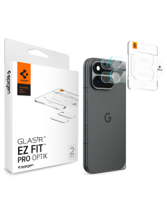 Защитное стекло на камеру Spigen для Google Pixel 11 Pro Fold - GLAS.tR EZ Fit Optik Pro - 2 шт - Прозрачный - AGL11491