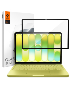 Защитное стекло Spigen для MacBook Neo 13″ (A18 Pro) - GLAS.tR Slim - 1 шт - Черный - AGL11669