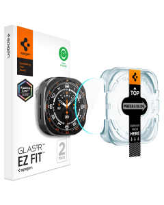 Защитное стекло Spigen для Galaxy Watch Ultra 2 (47 mm) - GLAS.tR EZ Fit - 2 шт - Прозрачный - AGL11758