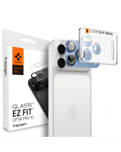 Защитное стекло на блок камер Spigen для iPhone 18 Pro Max - GLAS.tR EZ Fit Optik Pro XL - 1 шт - Голубой - AGL12041