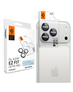 Защитное стекло на камеру Spigen для iPhone 18 Pro Max/18 Pro - GLAS.tR EZ Fit Optik Pro - 2 шт - Голубой - AGL12045