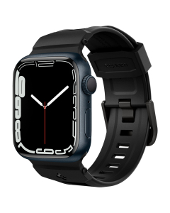 Ремешок Spigen для Apple Watch (49/45/44/42 mm) - Rugged Armor Band - Черный - AMP02854
