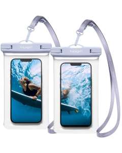 Водонепроницаемый универсальный чехол Spigen - A601 Waterproof - Голубой - 2 шт - AMP04524