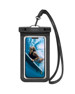 Водонепроницаемый универсальный чехол Spigen - A601 Waterproof - Черный - 1 шт - AMP04525