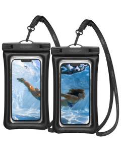 Водонепроницаемый универсальный чехол Spigen - A610 Waterproof - Черный - 2 шт - AMP04527