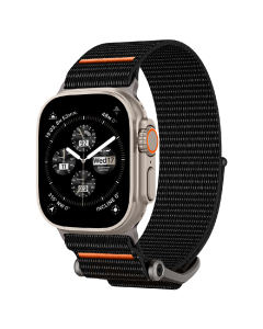 Ремешок Spigen для Apple Watch (49/45/44/42 mm) - DuraPro Flex Ultra - Черный - AMP05981