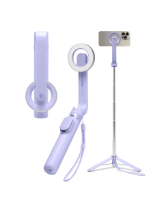 Селфи палка Spigen - MagSafe Tripod Selfie Stick - Фиолетовый - AMP07658