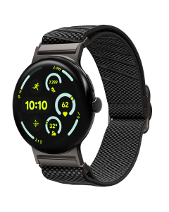 Ремешок Spigen для Google Pixel Watch 4/3 (45 mm) - Lite Fit X Band - Черный - AMP09487