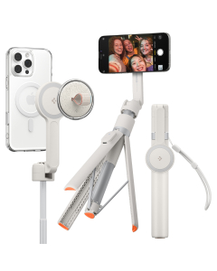 Селфи палка трипод Spigen - Selfie Stick (MagSafe) Tripod - Бежевый - AMP09535