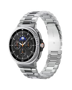 Ремешок Spigen для Galaxy Watch 8 (46/44/40 mm) - Modern Fit 316L - Серебристый - AMP10120