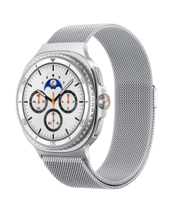 Ремешок Spigen для Galaxy Watch 8 (46/44/40 mm) - Metal Fit - Серебристый - AMP10121