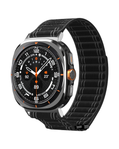 Ремешок Spigen для Galaxy Watch Ultra (47 mm) - Fabric Band (hook-and-loop) - Черный - AMP10146