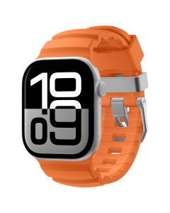 Ремешок Spigen для Apple Watch (49/46/45/44 mm) - Silicone Band - Оранжевый - AMP10509