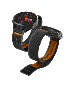Ремешок Spigen Caseology для Garmin Quick Release (22 mm) - Athlex Air Active Band - Черный/Оранжевый - AMP11425