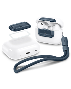 Чехол Spigen для AirPods Pro (2/1) - Lock Fit M - Синевато-серый - ASD06153