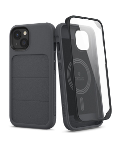 Чехол с защитным стеклом Spigen Caseology для iPhone 13 - Stratum - Серый - ACS03605