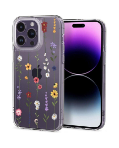 Чехол Spigen Cyrill для iPhone 14 Pro Max - Cecile - Прозрачный Цветы - ACS04874