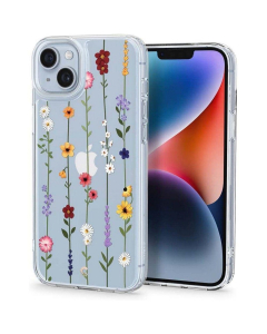 Чехол Spigen Cyrill для iPhone 14 Plus - Cecile - Прозрачный Цветы - ACS04941