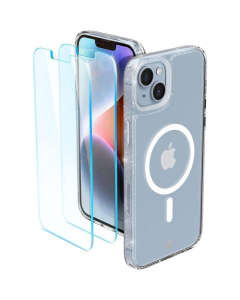 Чехол и защитное стекло Spigen Cyrill для iPhone 14 Plus - Shine Mag - Прозрачный - 2 шт - ACS04942