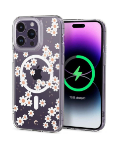 Чехол Spigen Cyrill для iPhone 14 Pro - Cecile Mag - Прозрачный Цветы - ACS05018