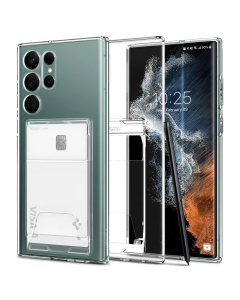 Чехол Spigen для Galaxy S22 Ultra - Crystal Slot Dual - Кристально-прозрачный - ACS03929