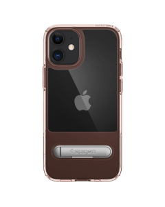 Чехол с подставкой Spigen для iPhone 12 Mini - Slim Armor Essential S - Прозрачный/Розовый - ACS01554