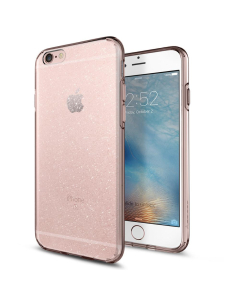 Чехол-капсула Spigen для iPhone 6S / 6 - Liquid Crystal Glitter - Розовый кварц - 035CS21416