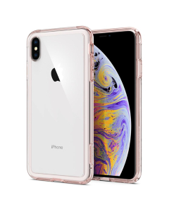 Защитный чехол Spigen для iPhone XS Max - Slim Armor Crystal - Прозрачно-розовый - 065CS24550