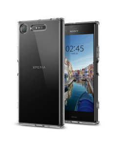 Гибридный чехол Spigen для Sony Xperia XZ1 - Ultra Hybrid - Кристально-прозрачный - G11CS22412