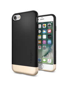 Стильный чехол Spigen для iPhone SE (2022/2020)/8/7 - Style Armor - Черный - 042CS20516