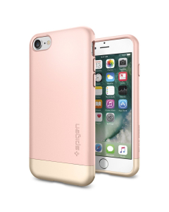 Стильный чехол Spigen для iPhone SE (2022/2020)/8/7 - Style Armor - Розовое Золото - 042CS20517