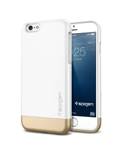 Стильный чехол Spigen для iPhone 6s / 6 - Style Armor - Белый - SGP11048