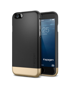 Стильный чехол Spigen для iPhone 6s / 6 - Style Armor - Черный - SGP11047