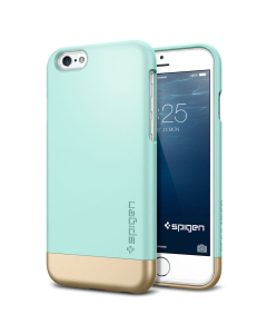 Стильный чехол Spigen для iPhone 6s / 6 - Style Armor - Мятный - SGP11046