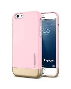 Стильный чехол Spigen для iPhone 6s / 6 - Style Armor - Светло-розовый - SGP11044