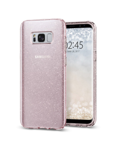 Чехол-капсула Spigen для Galaxy S8 - Liquid Crystal Glitter - Розовый кварц - 565CS21615