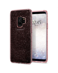 Чехол-капсула Spigen для Galaxy S9 - Liquid Crystal Glitter - Розовый кварц - 592CS22832