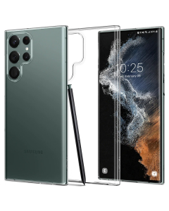 Тонкий чехол Spigen для Galaxy S22 Ultra - AirSkin - Кристально-прозрачный - ACS03930