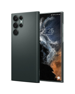 Тонкий чехол Spigen для Galaxy S22 Ultra - AirSkin - Темно-зеленый - ACS04394