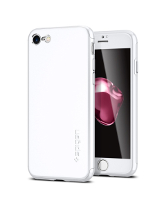Тонкий чехол Spigen для iPhone SE (2022/2020)/8/7 - Air Fit 360 - Белый - 042CS21097