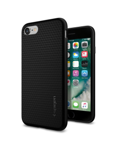 Тонкий чехол Spigen для iPhone SE (2022/2020)/8/7 - Liquid Armor - Черный - 042CS20511