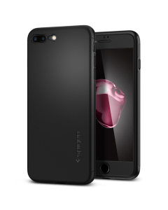 Тонкий чехол Spigen для iPhone 7 Plus / 8 Plus - Thin Fit 360 - Черный - 043CS21101