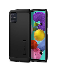 Ударопрочный чехол Spigen для Galaxy A51 - Tough Armor - Черный - ACS00930