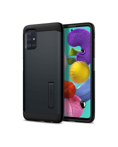 Ударопрочный чехол Spigen для Galaxy A51 - Tough Armor - Синевато-серый - ACS00931